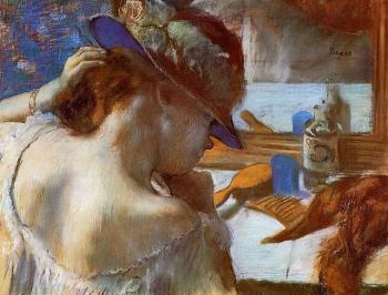 Edgar Degas : At the Mirror II